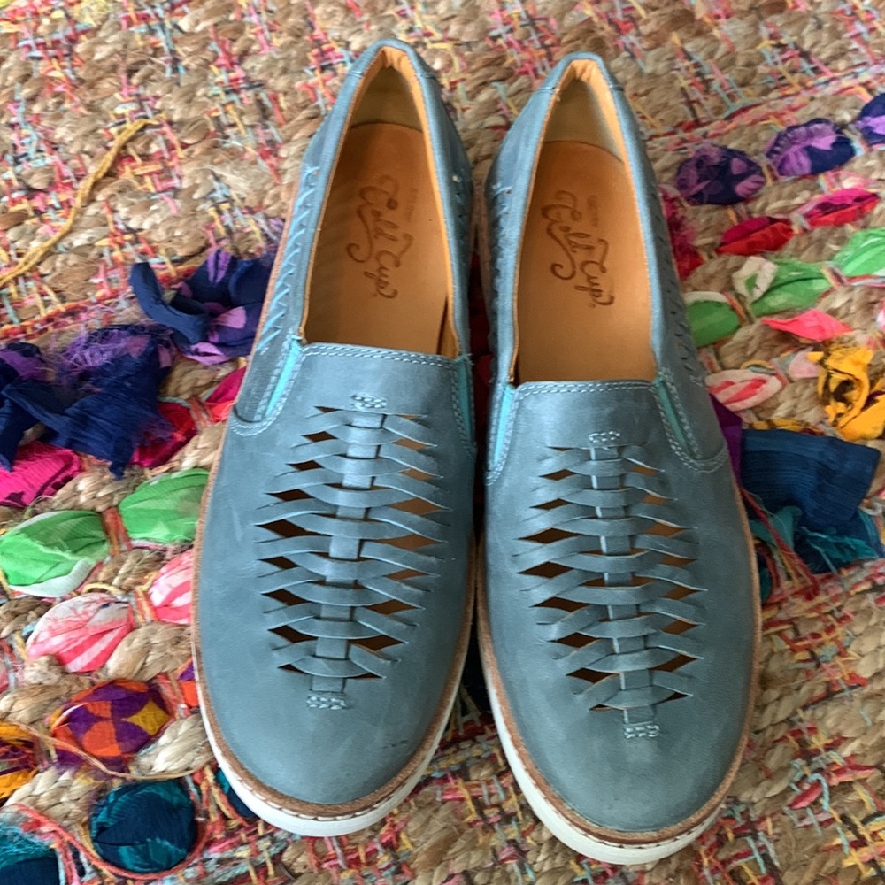 Sperry Gold a cup women leather loafers